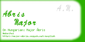 abris major business card